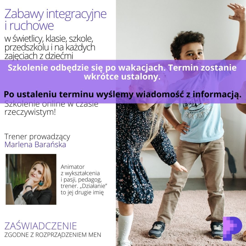 Zabawy Integracyjne I Ruchowe W Wietlicy Klasie Szkole Przedszkolu